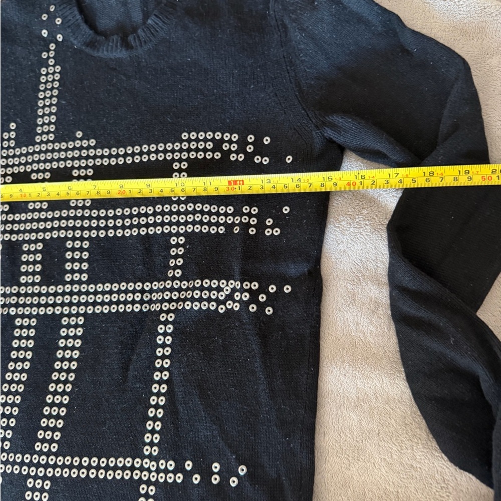 Burberry Black Checkered Women's Wool Sweater - Picture 8 of 13